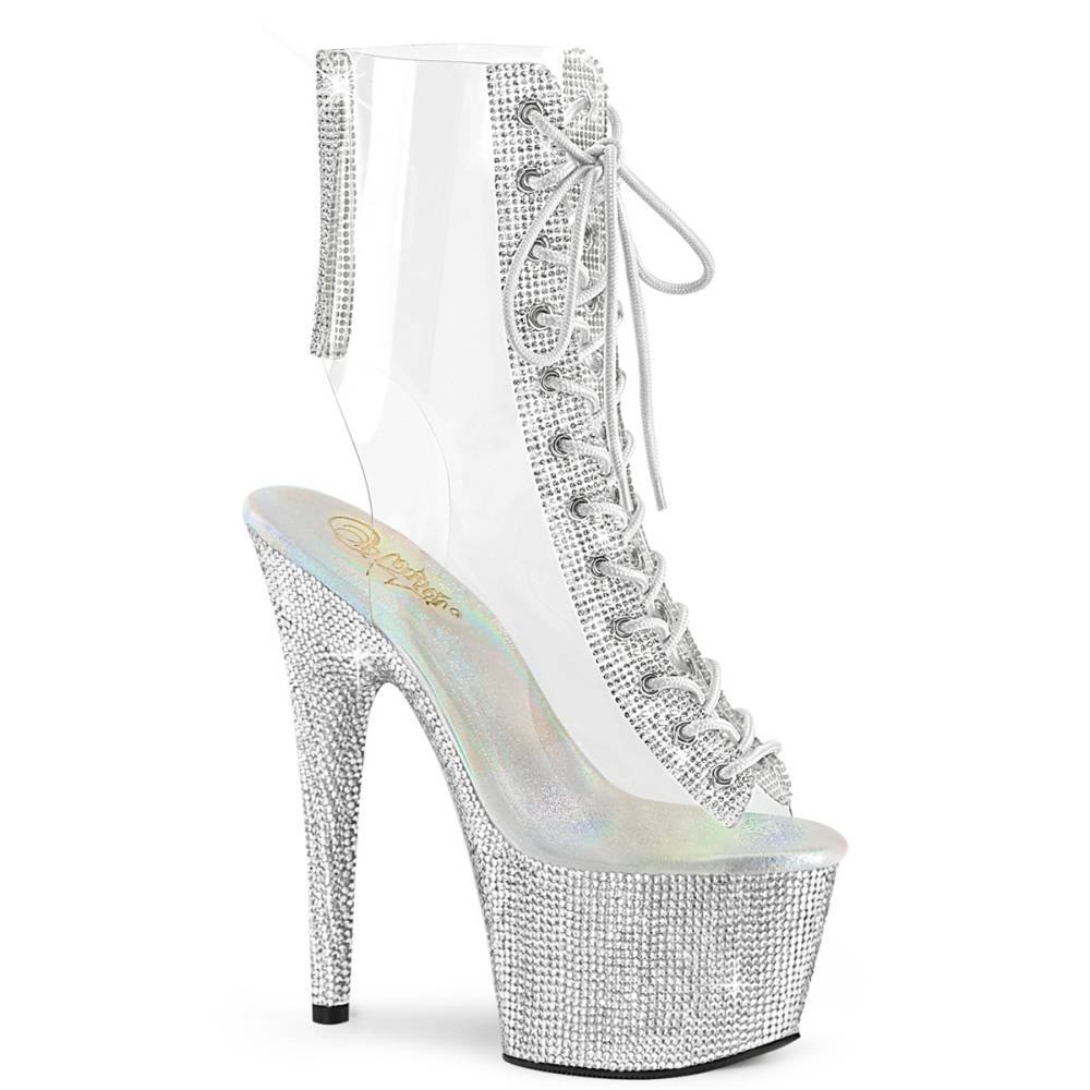 Pleaser - BEJEWELED1016C27 Bottes de plateforme, Pole dance chaussures - Transparent Product image